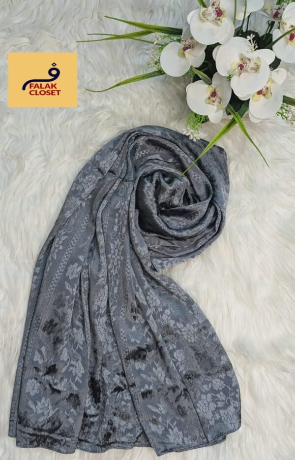 Cobalt Silk Hijab