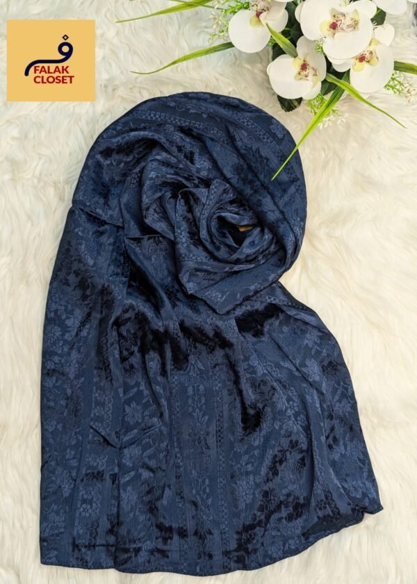 Cobalt Silk Hijab
