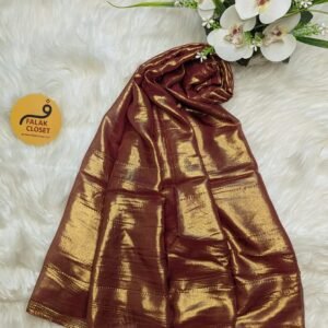Muslin Silk Shimmary Stone Work Hijab