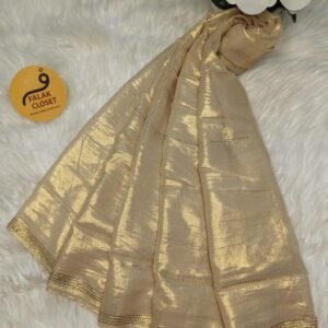 Muslin Silk Shimmary Stone Work Hijab