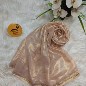 Muslin Silk Shimmary Stone Work Hijab