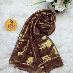 Muslin Silk Shimmary Stone Work Hijab