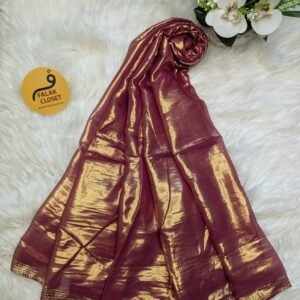 Muslin Silk Shimmary Stone Work Hijab